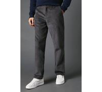Maine Men's Premium Corduroy Chino Trousers in Dark Grey | Size: 36S Maine Dark Grey 36S