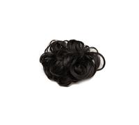 LullaBellz Premium Messy Bun Hair Up Scrunchie BLACKS | NATURAL BLACK
