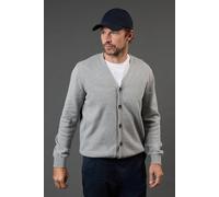 Debenhams Premium Pure Cotton Knitted Cardigan In Light Grey light grey XXL