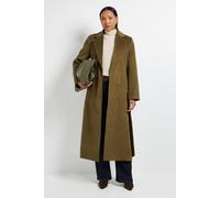 Debenhams Principles By Wallis Belted Maxi Coat In Olive olive