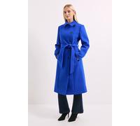 Debenhams Principles By Wallis Belted Wrap Coat In Cobalt cobalt 18