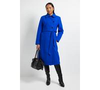 Debenhams Principles By Wallis Belted Wrap Coat In Cobalt cobalt