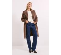 Debenhams Principles By Wallis Button Coat In Chocolate chocolate 18