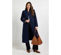 Debenhams Principles By Wallis Collarless Coat In Navy navy