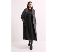 Debenhams Principles By Wallis Contrast Piping Coat In Charcoal charcoal 12