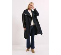Debenhams Principles By Wallis Contrast Stripe Coat In Navy navy 10