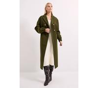 Debenhams Principles By Wallis Double Breasted Pocket Coat In Khaki khaki 16