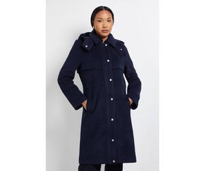 Debenhams Principles By Wallis Hooded Coat In Navy navy