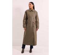 Debenhams Principles By Wallis Oversized Trench Coat In Dark Olive dark olive 16