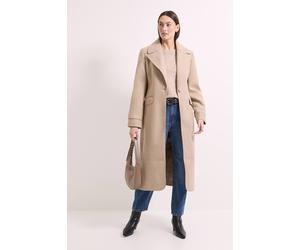 Debenhams Principles By Wallis Single Button Twill Coat In Taupe taupe