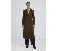 Debenhams Principles By Wallis Waisted 3 Button Midi Coat In Olive olive