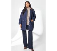 Debenhams Quilted Contrast Cord Collar Jacket In Navy navy 12