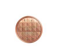 Rimmel London Radiance Shimmer Brick Pressed Bronzer, Light-As-Air Contouring Formula, 001 Light, 12 g