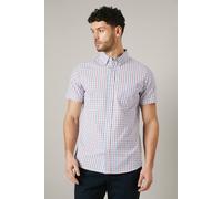 Debenhams Red Small Check Short Sleeve Shirt red XL