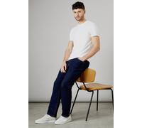 Debenhams Rinse Wash Premium Stretch Straight Fit Jeans In Dark Blue