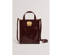 Debenhams Roseem Rose Detail Crinkle Small Bag Wine wine One Size