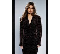 Debenhams Runway 1.8.1.8 Jacquard Velvet Blazer In Chocolate chocolate 10