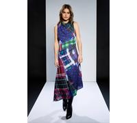 Debenhams Runway 1.8.1.8 Sleeveless Check Midi Slip Dress multi 6