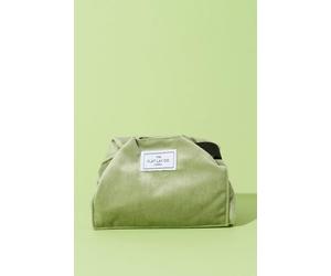 Debenhams Sage Velvet Open Flat Makeup Bag sage