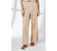 Debenhams Sand Broderie Straight Leg Trouser Co Ord sand 14
