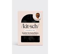Kitsch Satin Sleep Scrunchies Black X 5