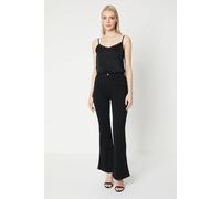 Debenhams Seam Detail Flare Jean In Black black 10