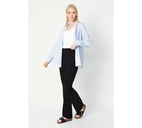 Principles Womens Dress Pants Black Regular Fit Tapered Tailored Smart