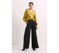 Debenhams Seam Detail Satin Shirt In Green green 12