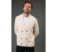 Debenhams Shawl Neck Knitted Cardigan In Off White off white XXL