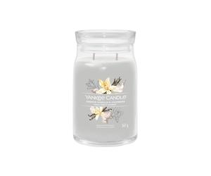 Debenhams Signature Large Jar Siver Smoked Vanilla & Cashmere In Grey grey One Size
