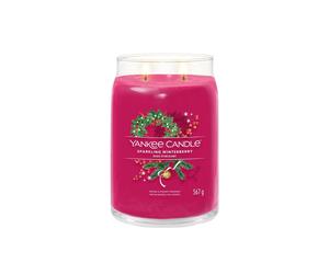 Debenhams Sparkling Winterberry Signature Large Jar Candle multi