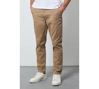 Debenhams Men's Stone Premium Slim Fit Chino Trousers | Size: 38R