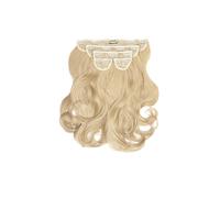 LullaBellz Super Thick 16" 5 Piece Blow Dry Wavy Clip In Hair Extensions California Blonde