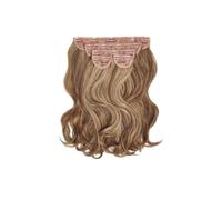 Debenhams Super Thick 16" 5 Piece Blow Dry Wavy Clip In Extensions in Mellow Brown