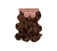 Debenhams Super Thick 22" 5 Piece Natural Wavy Clip In Extensions in Chestnut