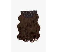 Debenhams Super Thick 22" 5 Piece Natural Wavy Clip In Extensions In Choc Brown choc brown