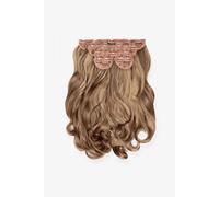 Debenhams Super Thick 22" 5 Piece Natural Wavy Clip In Extensions in Mellow Brown