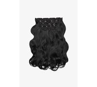 Debenhams Super Thick 22" 5 Piece Natural Wavy Clip In Extensions In Natural Black natural black