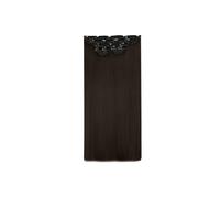 Lullabellz Super Thick Straight Clip In Hair Extensions 5-Piece, 22-Inch Length, Dark Brown