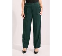 Debenhams Tab Straight Leg Trouser In Forest forest