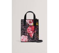 Debenhams Talura Floral Printed Mini Icon Bag Black black One Size