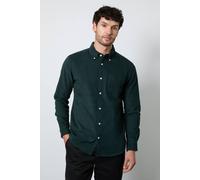 Debenhams Men's Teal Corduroy Long Sleeve Shirt | Size: Small