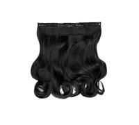 Debenhams Thick 16 1 Piece Curly Clip In Hair Extensions in Jet Black