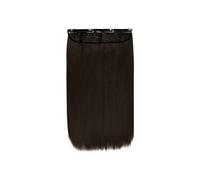 LullaBellz Thick 18" 1 Piece Straight Clip In Hair Extensions Dark Brown