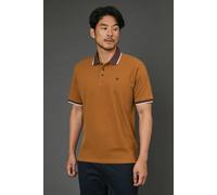 Debenhams Tobacco Pique Polo Shirt tobacco S