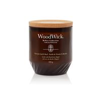 WoodWick Renew Scented Candle with Crackling Wick | Tomato Leaf & Basil Medium Candle | Plant Based Soy Coconut Wax Blend | Made with Recycled Materials | Perfect Gifts for Women