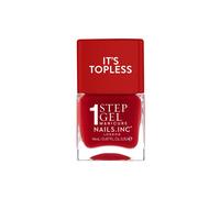 Nails Inc It's Topless Gel Nail Polish, 4-in-1 Base Coat, Treatment, Color & Top Coat, Long Lasting, Strong, Chip Free Nails, Glossy Salon Quality Manicure, Air Dry Nail Polish, Kendall, 14 ML