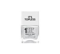Nails.INC It's Topless Liv White Pearl Gel-Like Nail Polish | Glossy 1-step gel formula lasts up to 6 days with no UV light. Formulated with bio-peptides for strong nails.