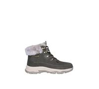 Debenhams Trego Outdoor Sparkly Lace-Up Faux Fur Boots Olive olive