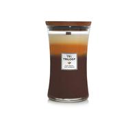 Woodwick Large Hourglass Trilogy Scented Candle | Café Sweets | with Crackling Wick | Burn Time: Up to 130 Hours